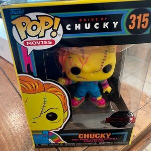 Funko POP! vinyl figure features the iconic Chucky Special edition 315